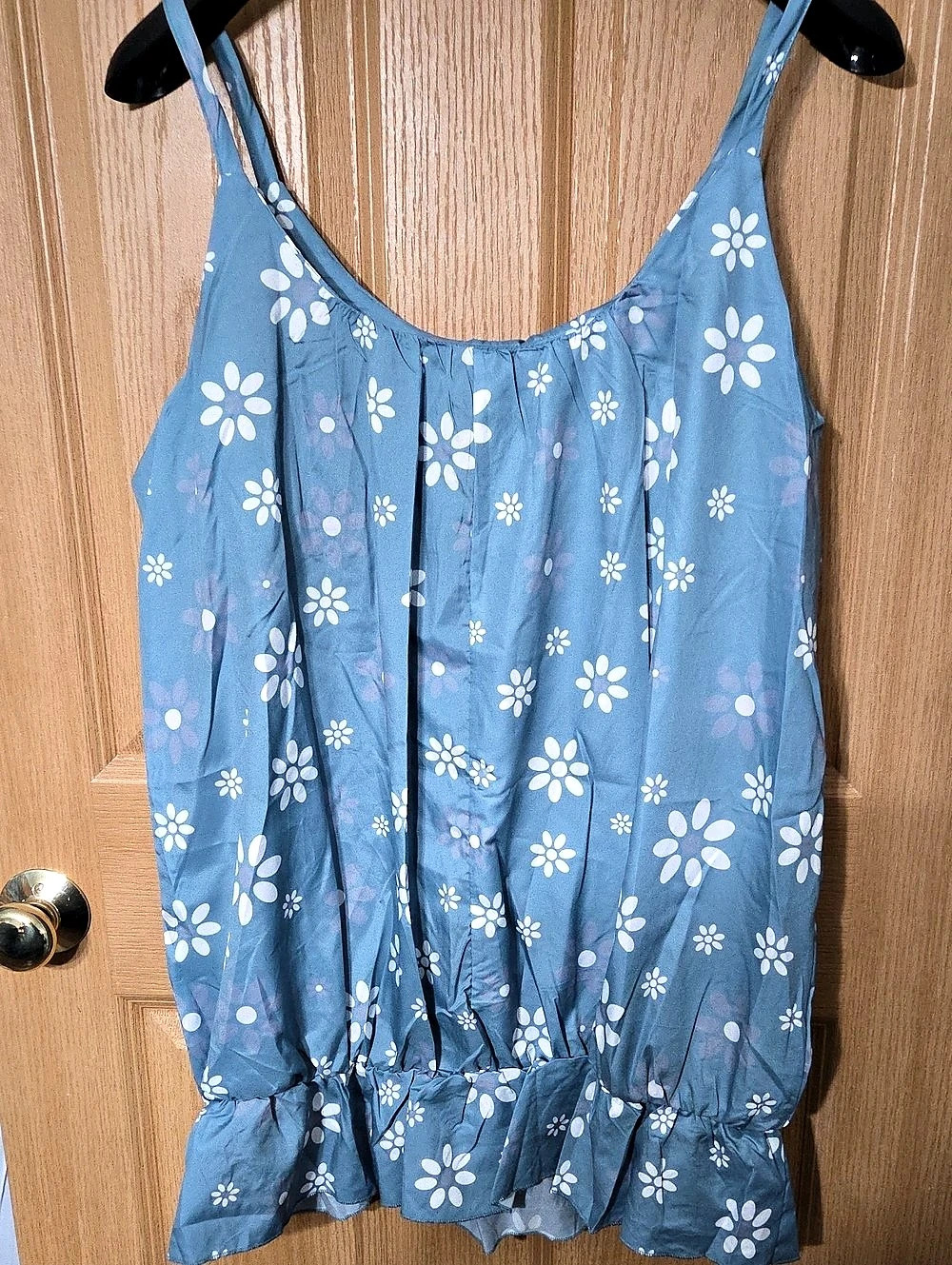 Hawalili Floral Blue & White Tank Top